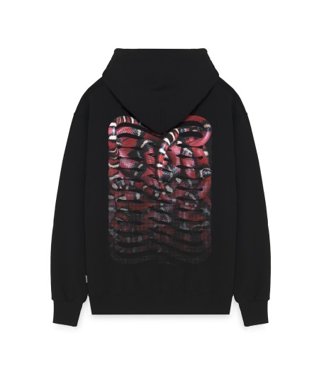 Ribs Coral Hoodie Black - Propaganda